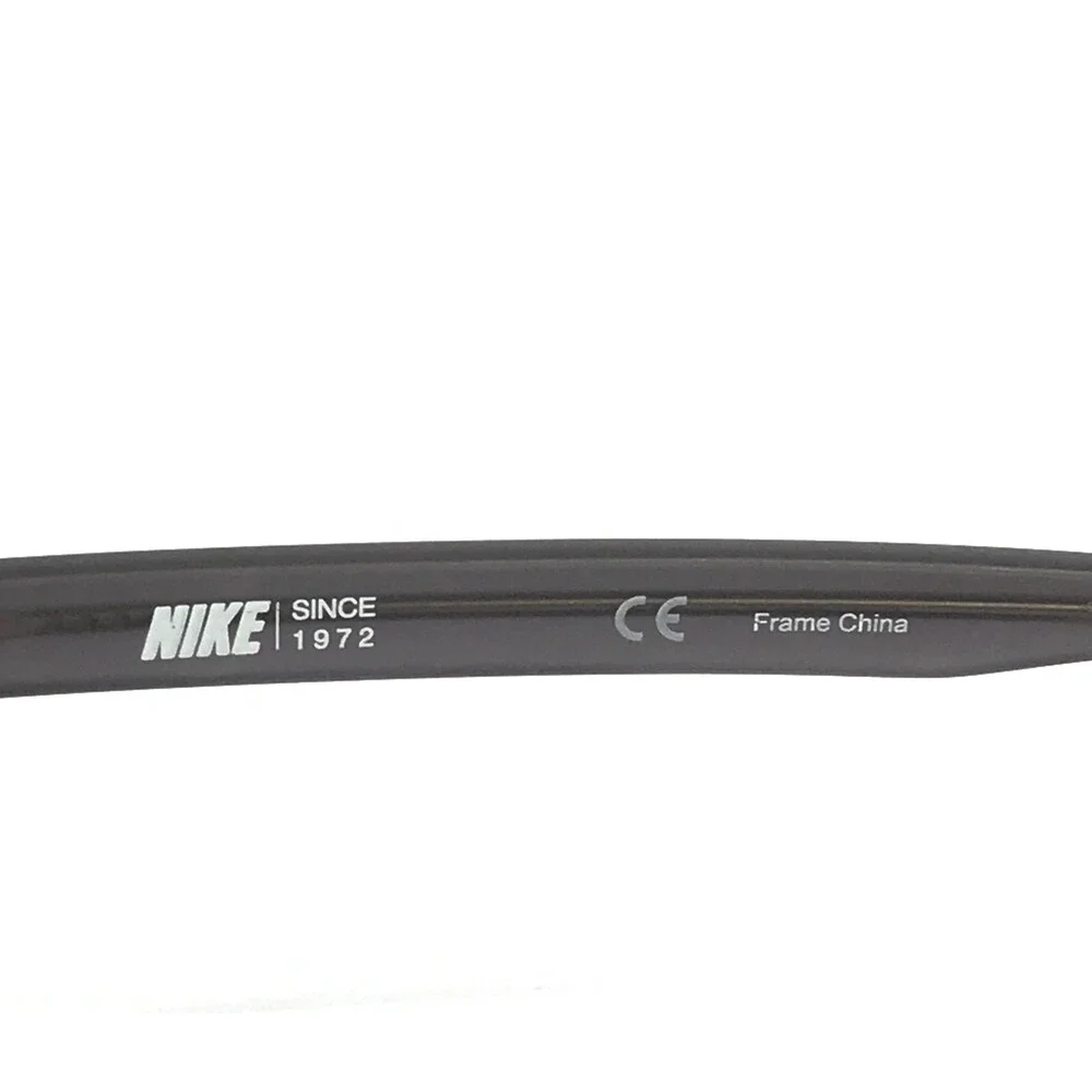 Nike Eyeglasses Frames 7240 070 Transparent Grey Rectangle Full Rim 55-17-140
